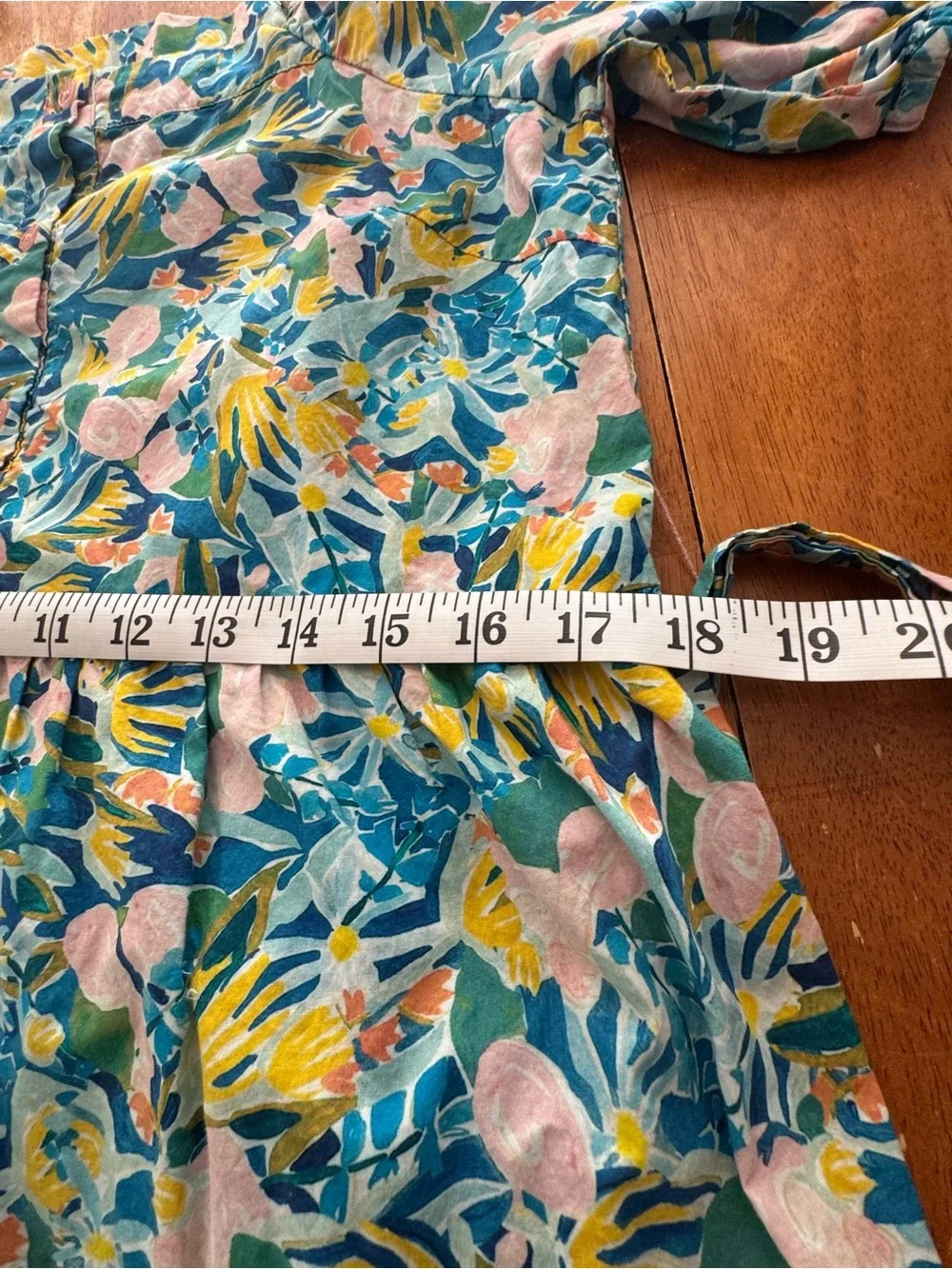 Jade by Melody Tam Multicolor Floral Dress — Blue, Pink & Yellow Size Small